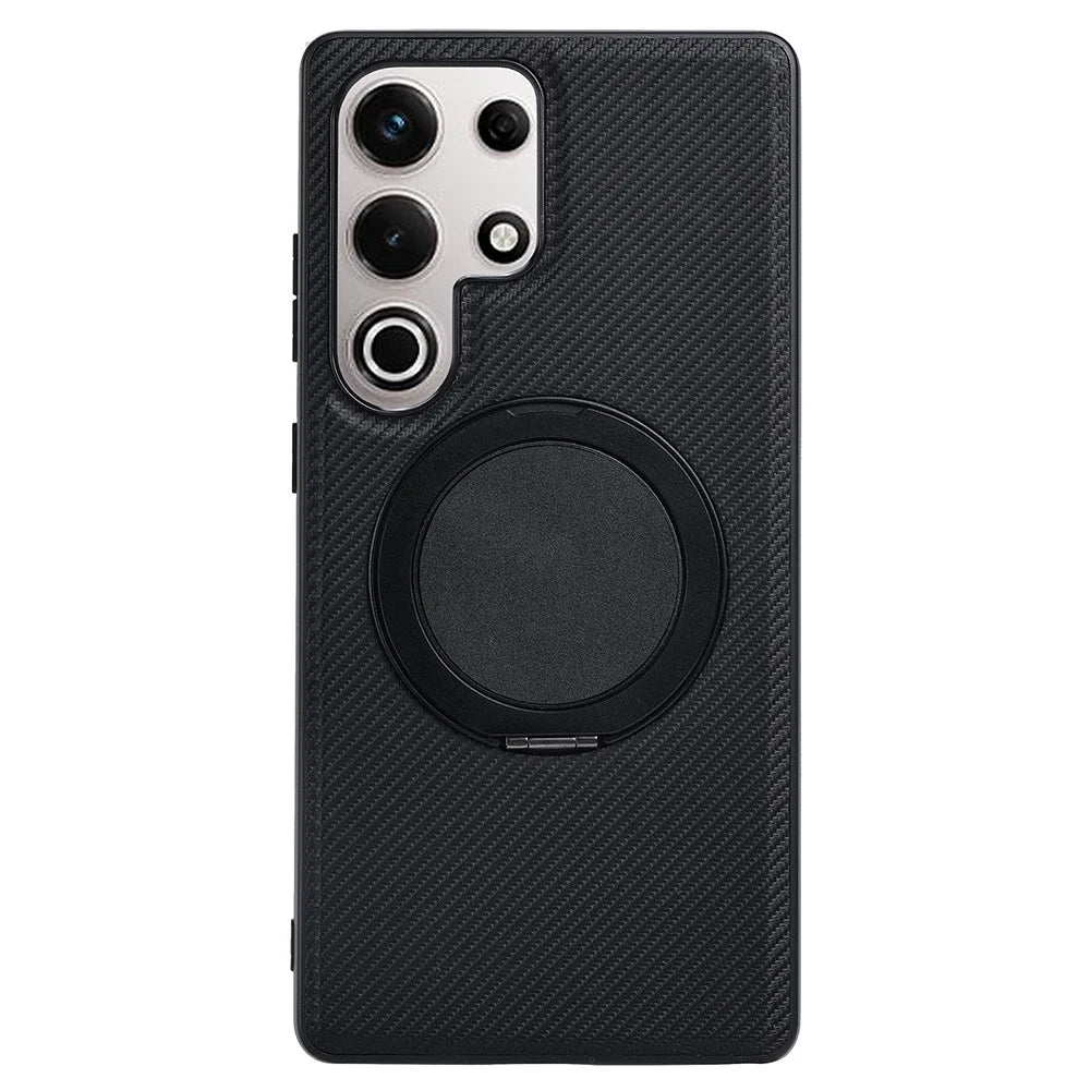 VILI TCY Series for Samsung Galaxy S24 Ultra Magnetic Phone Case Ring Kickstand PC TPU Back Cover - 2