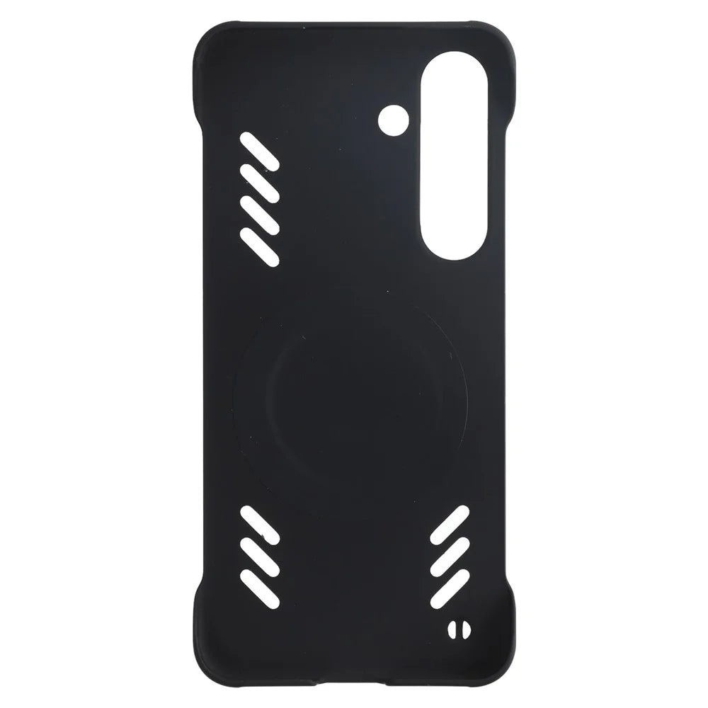 For Samsung Galaxy S24 Case Hard PC Frameless Heat Dissipation Phone Cover - Black - 2