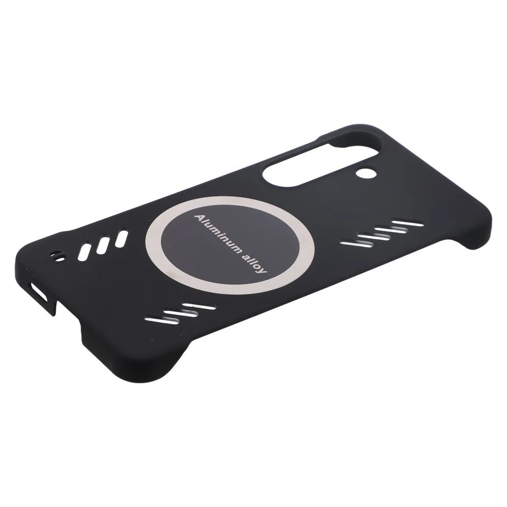 For Samsung Galaxy S24+ Case Hard PC Frameless Heat Dissipation Phone Cover - Black - 4