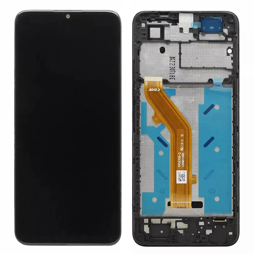 For TCL 40 SE Grade C LCD Screen and Digitizer Assembly + Frame Part (Without Logo) - 1