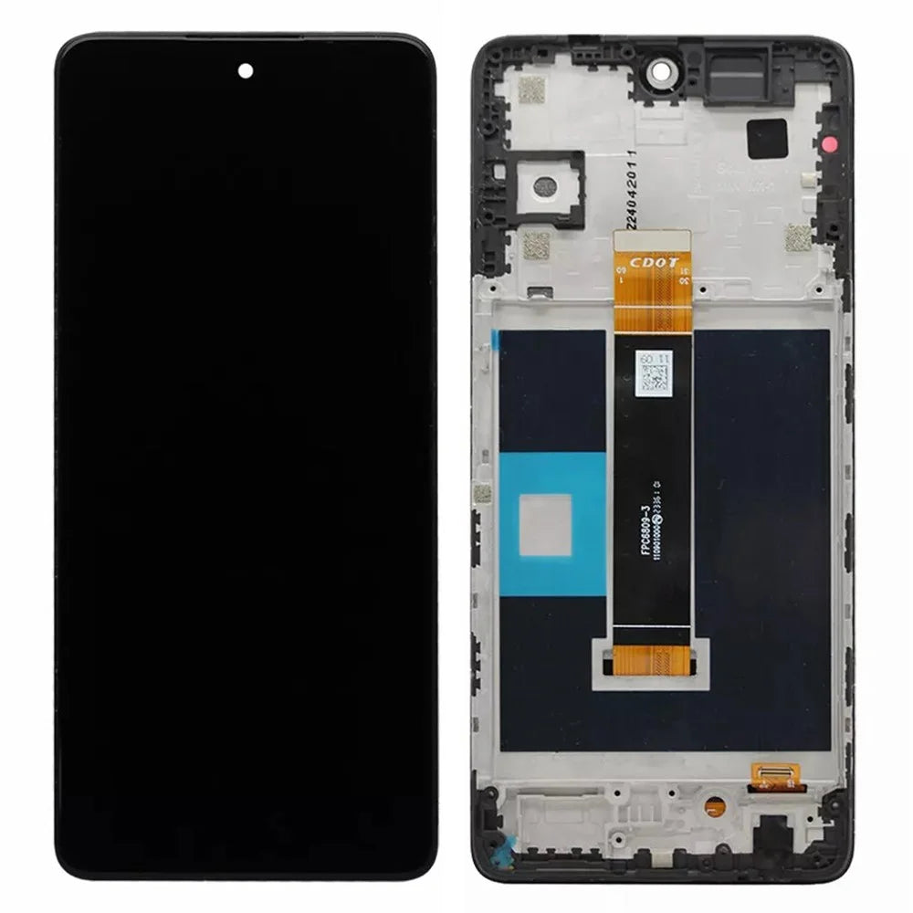 For TCL 50 XL 5G OEM Grade S LCD Screen and Digitizer Assembly + Frame (Without Logo) - 1