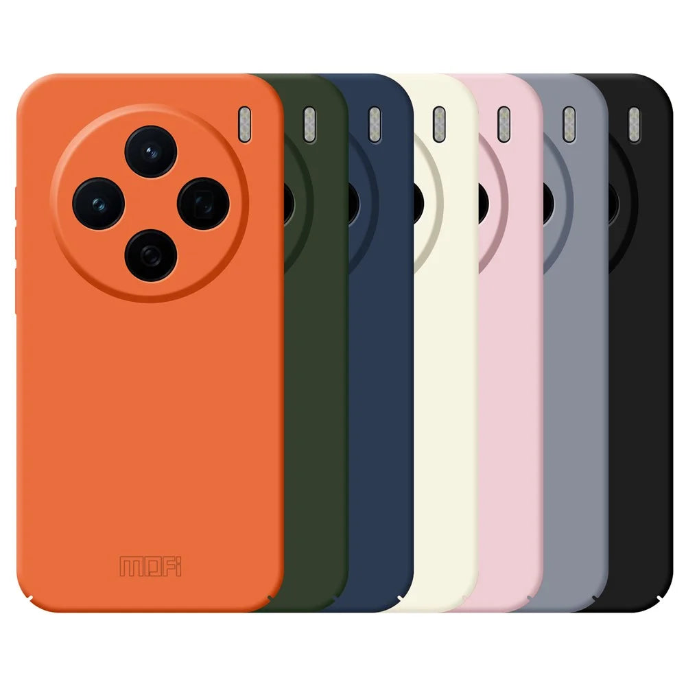 MOFI For vivo X200 5G  JK Qin Series Skin-Touch Matte Phone Case Acrylic+TPU Shockproof Cover - Black - 3