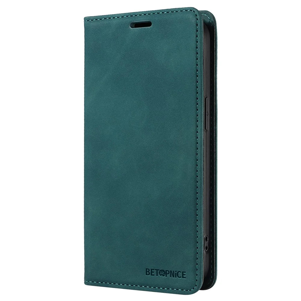 BETOPNICE 003 For TECNO Spark 30 Pro 4G Wallet Case Leather Phone Cover with Stand - Green - 6