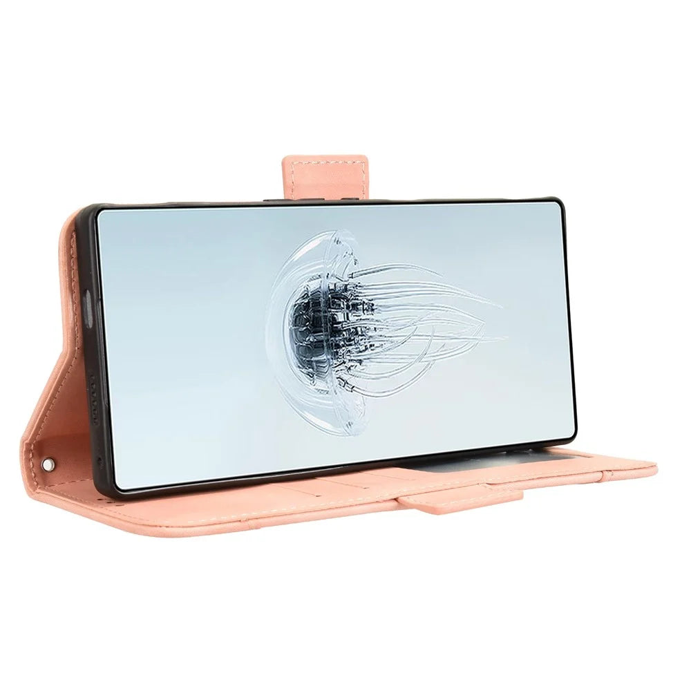 For ZTE nubia Red Magic 10 Pro+ 5G / 10 Pro 5G Leather Case Phone Wallet Cover with Multiple Card Slots - Pink - 3