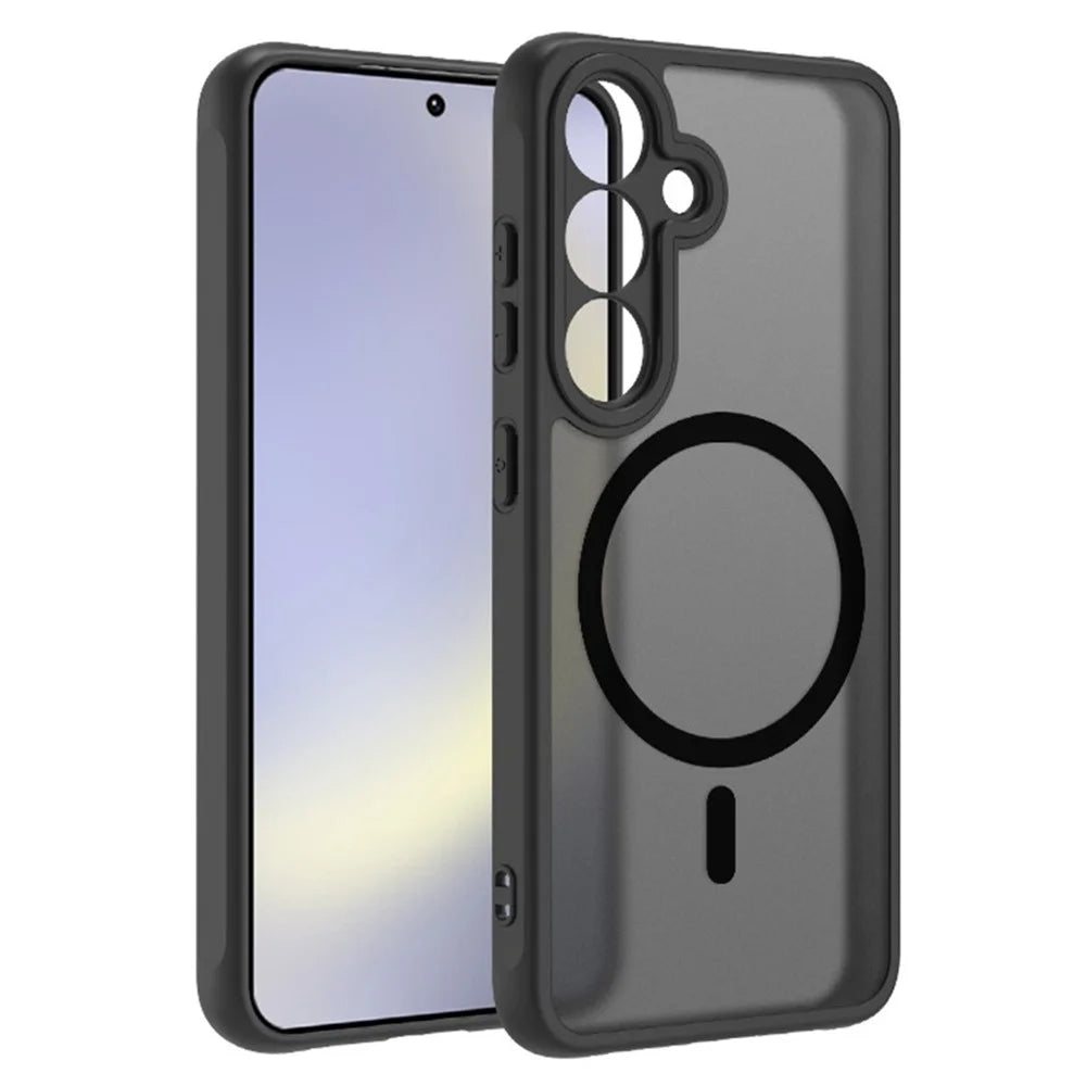 For Samsung Galaxy A16 5G  /  4G Magnetic Case Skin-Touch PC + TPU Matte Back Cover - 2