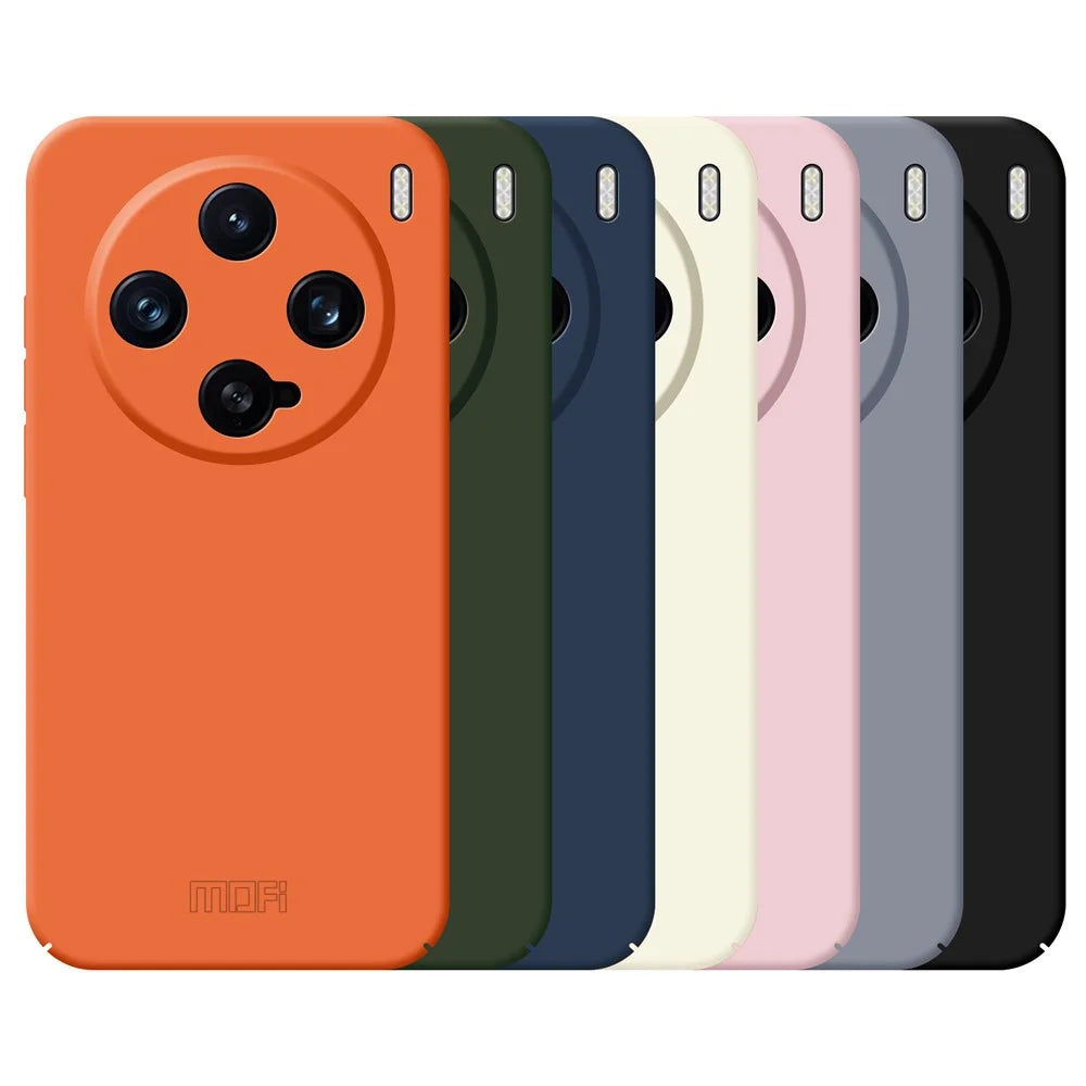 MOFI For vivo X200 Pro mini 5G  JK Qin Series Skin-Touch Matte Phone Case Acrylic+TPU Shockproof Cover - Black - 3