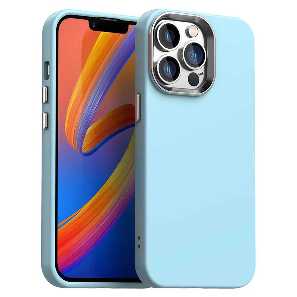 For iPhone 12 / 12 Pro Case TPU + TPE Anti Drop Protection Phone Cover - Blue - 1