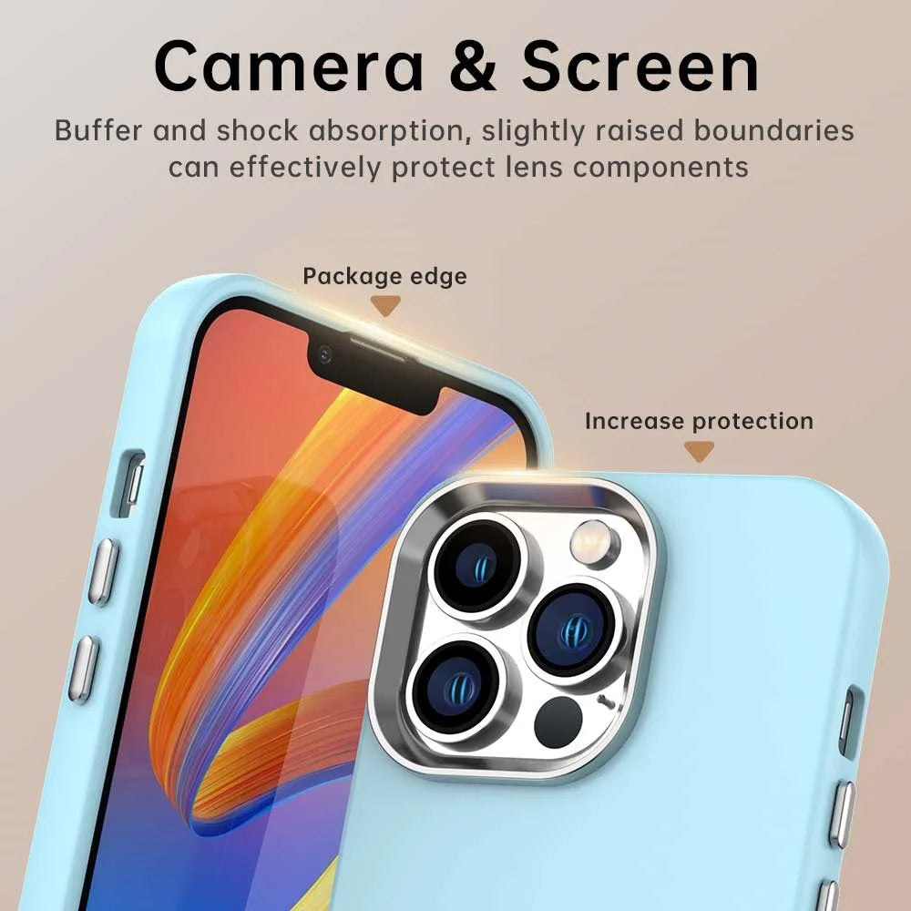 For iPhone 12 / 12 Pro Case TPU + TPE Anti Drop Protection Phone Cover - Blue - 7
