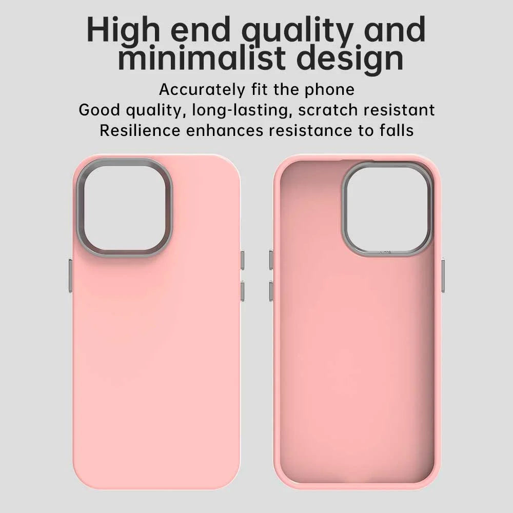 For iPhone 13 Pro Case TPU + TPE Anti Drop Protection Phone Cover - Pink - 6