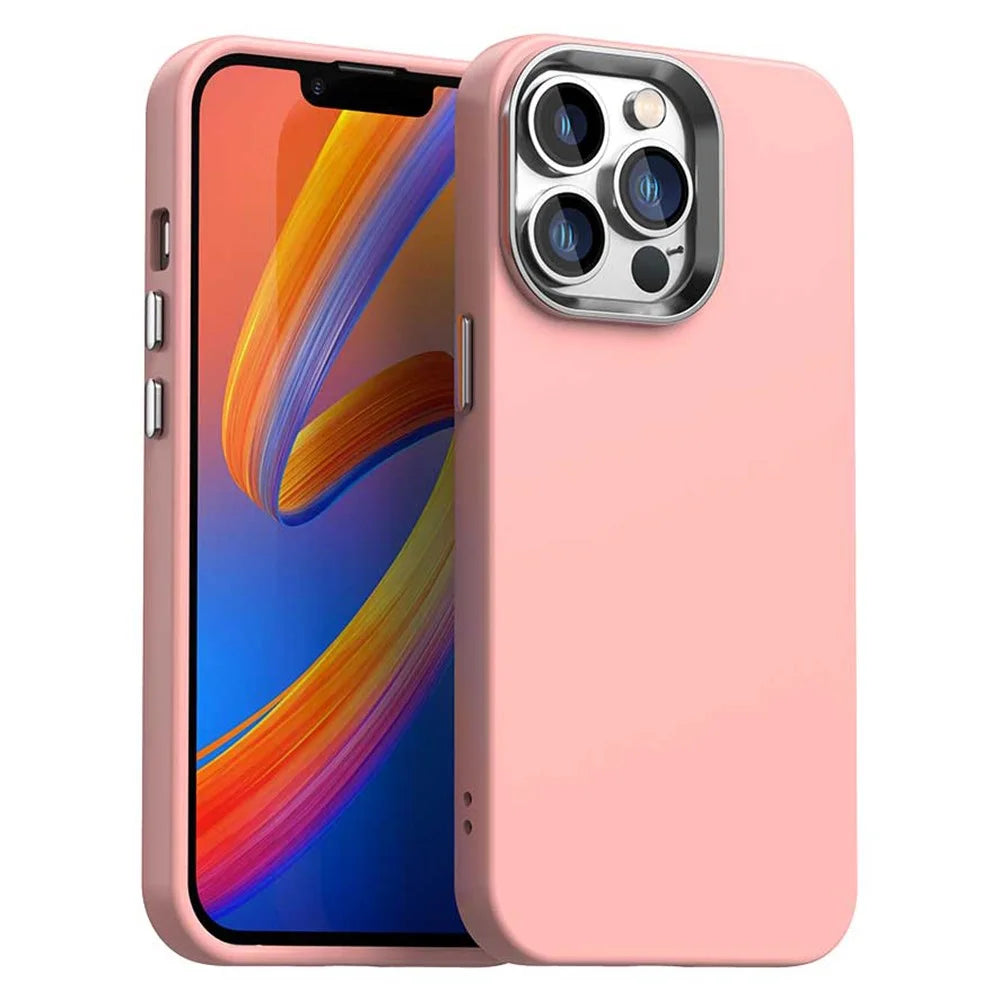 For iPhone 13 Pro Max Case TPU + TPE Anti Drop Protection Phone Cover - Pink - 1