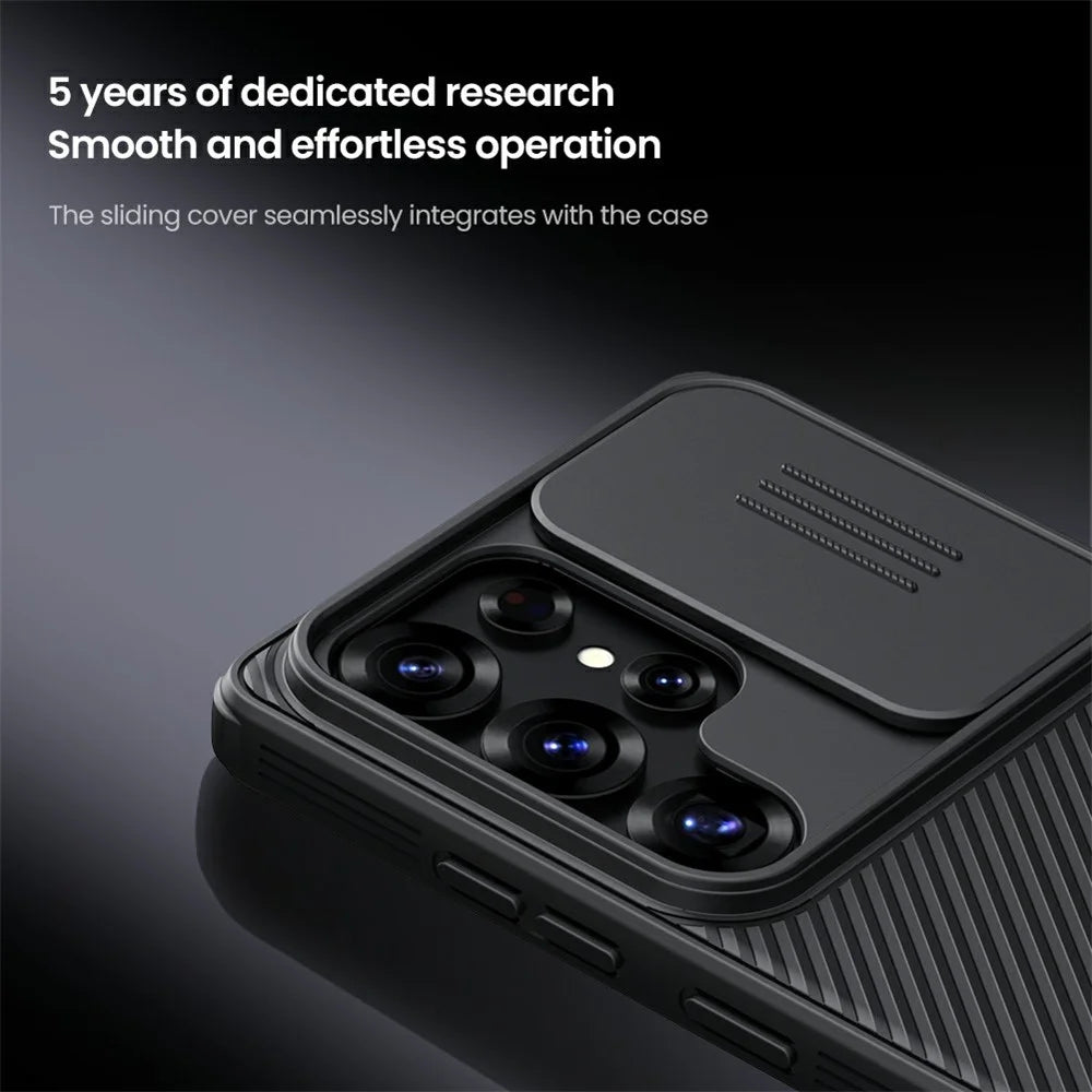 NILLKIN Camshield Pro for Samsung Galaxy S25 Ultra Magnetic Case TPU+PC Phone Cover with Slider Camera - Black - 7