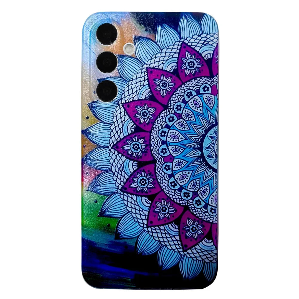 For Samsung Galaxy A36 5G Case Pattern Printing Cell Phone TPU Back Cover - Mandala Flower - 1