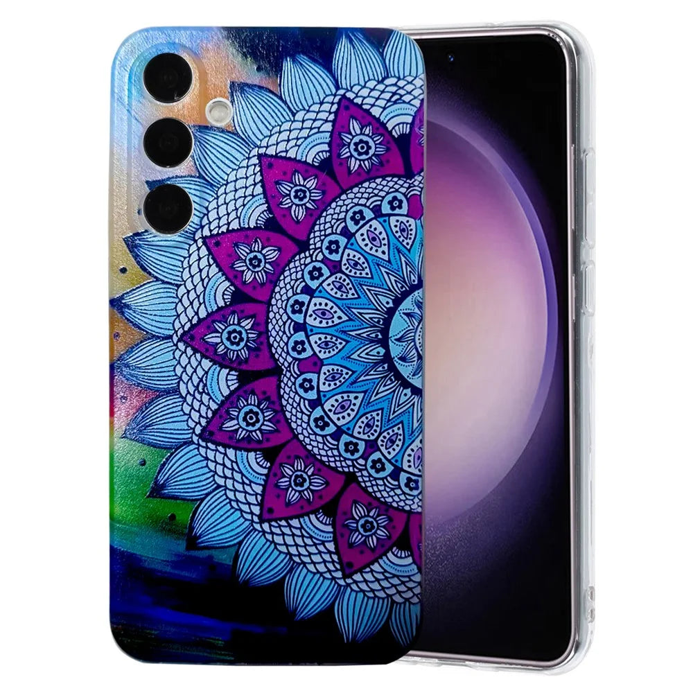 For Samsung Galaxy A36 5G Case Pattern Printing Cell Phone TPU Back Cover - Mandala Flower - 2