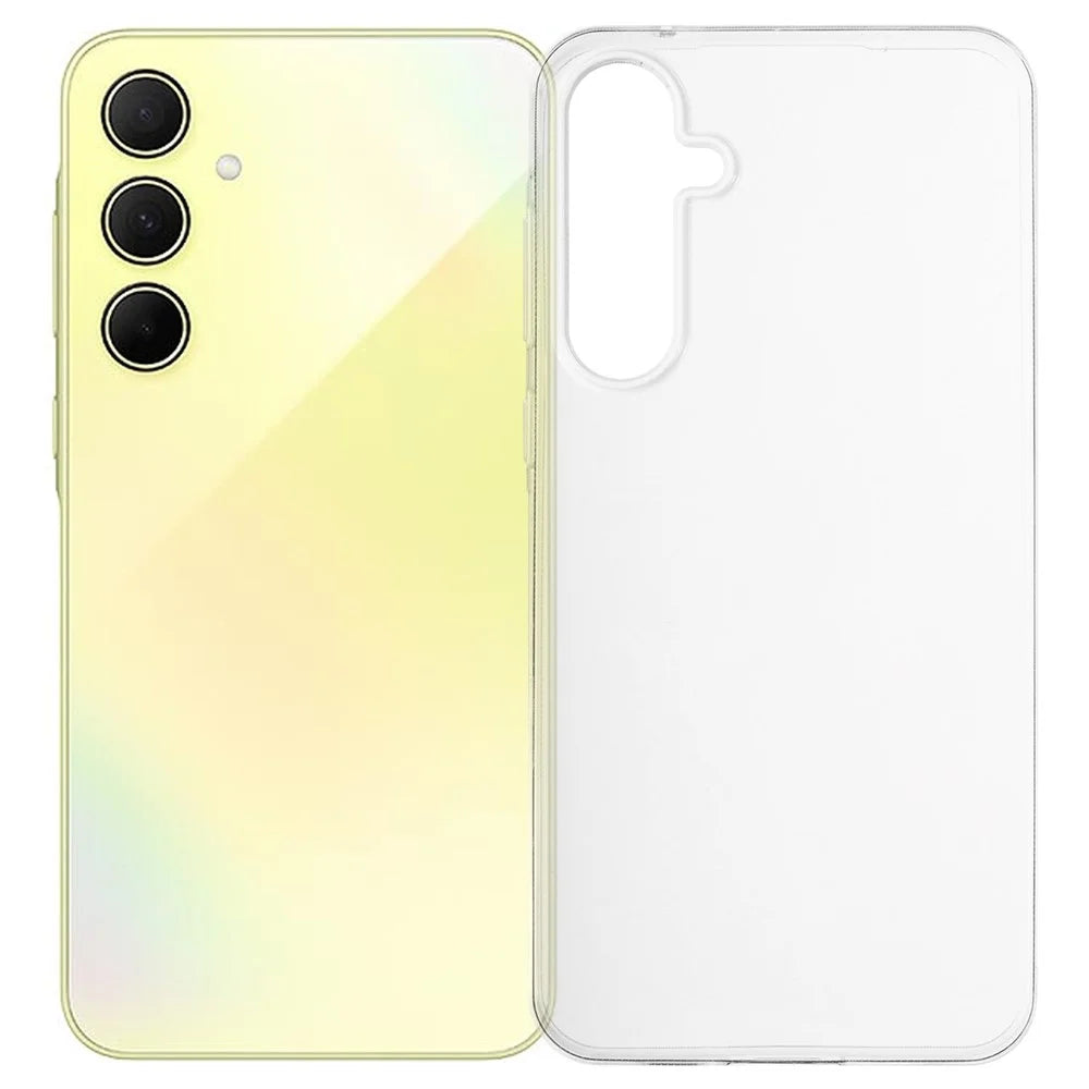 For Samsung Galaxy A55 5G Case Slim Fit Transparent Soft TPU Phone Cover - 1