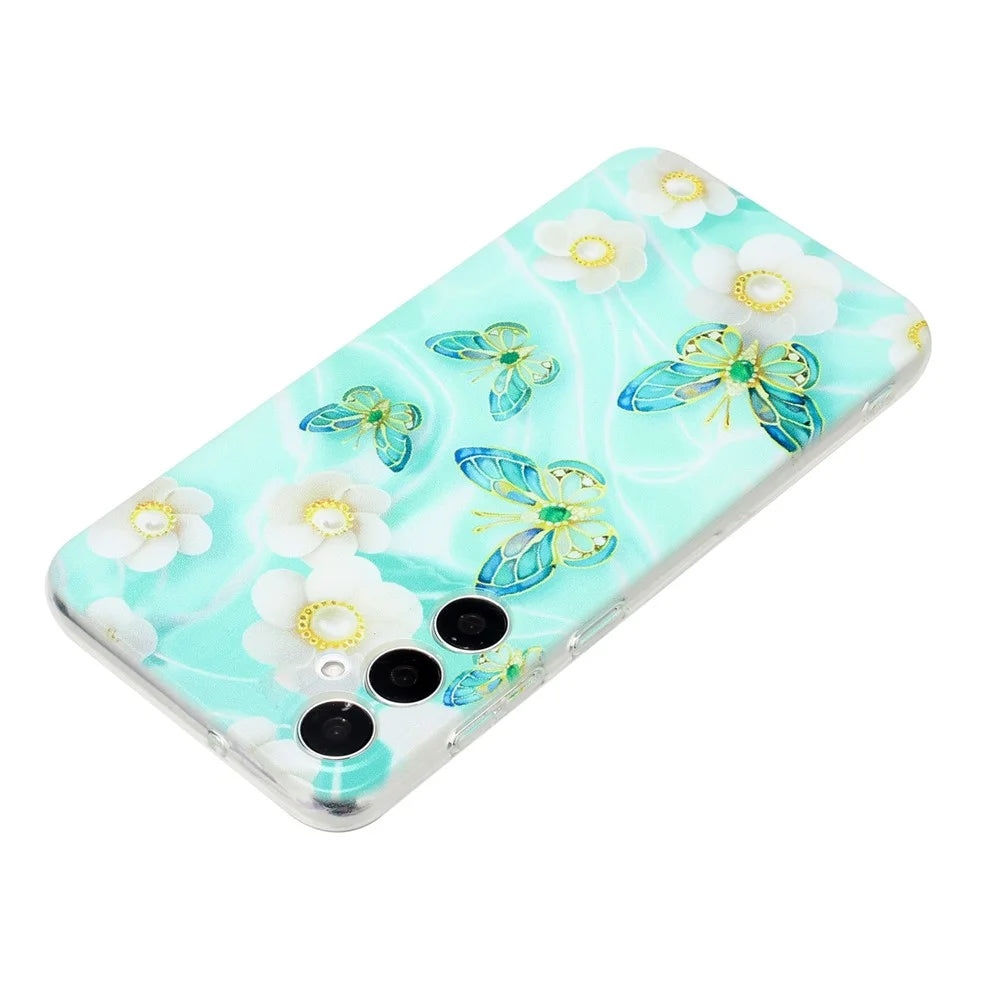 For Samsung Galaxy A18 5G / A18 4G / A17 5G / A17 4G / A26 5G Case Soft TPU Phone Back Cover Pattern Printing - Butterfly Flower - 4