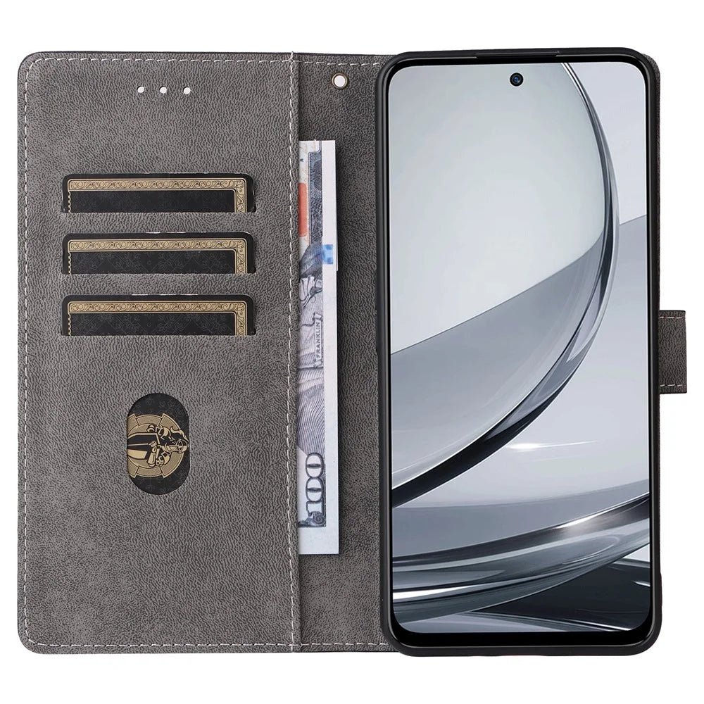 For ZTE nubia Focus Pro Wallet Case RFID Blocking PU Leather Cover Stand View - Black - 2