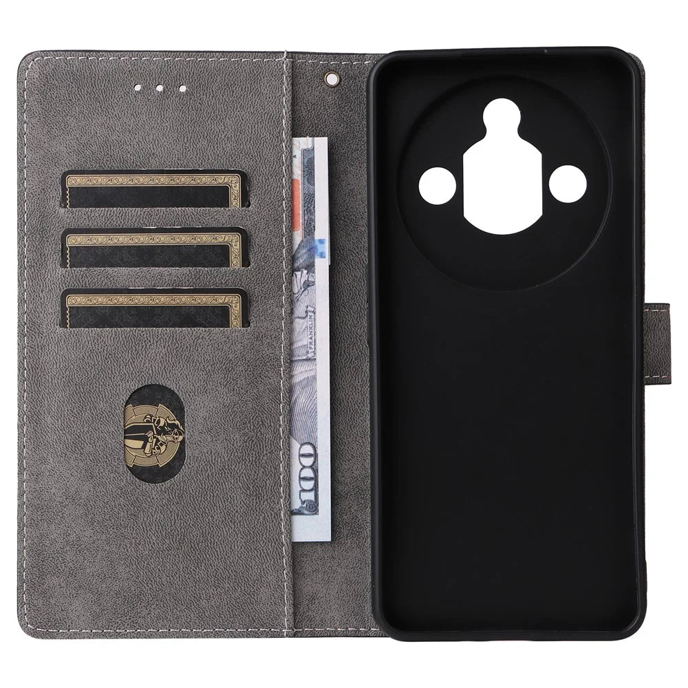 For ZTE nubia Focus Pro Wallet Case RFID Blocking PU Leather Cover Stand View - Black - 5
