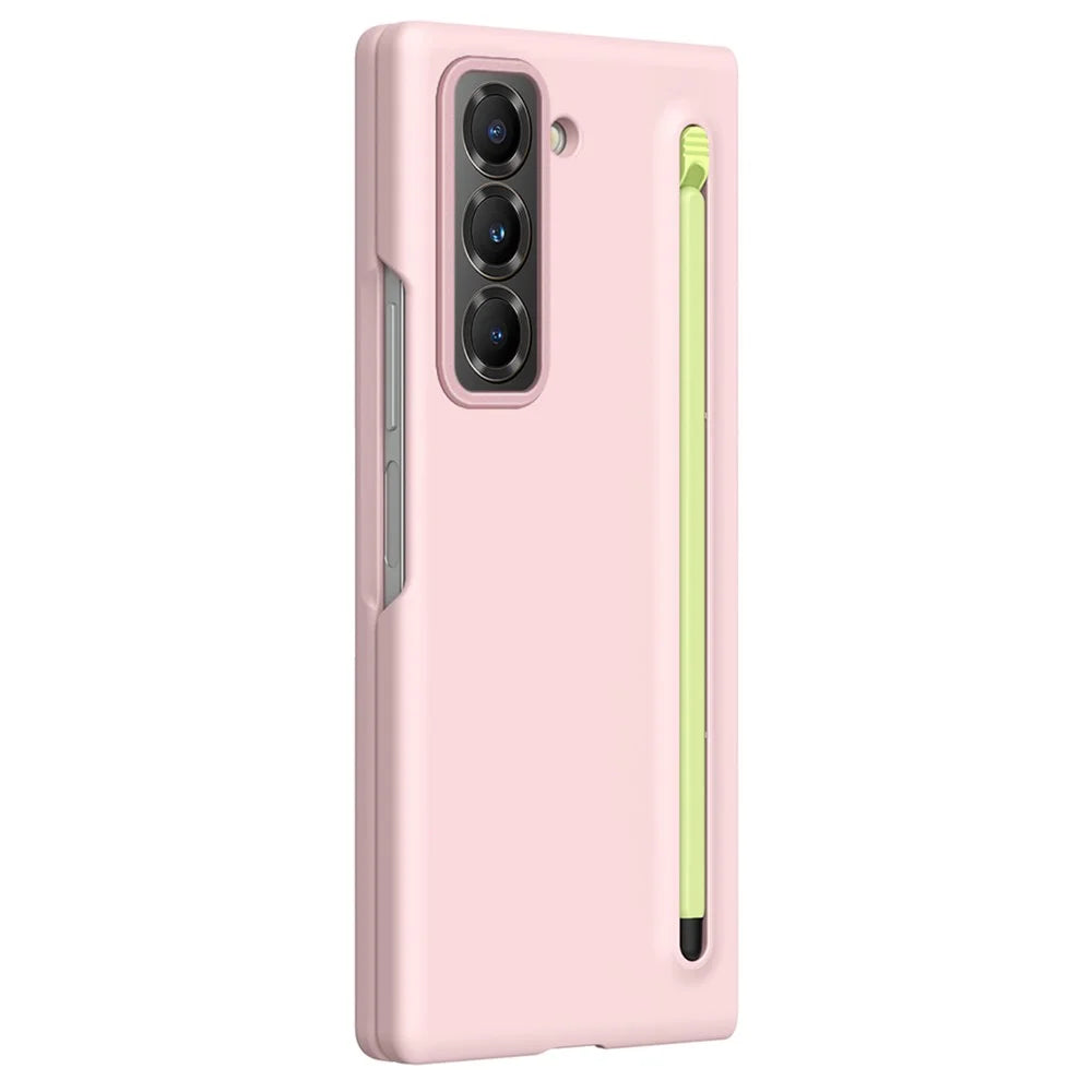 PC Phone Case for Samsung Galaxy Z Fold Special Mobile Cover with Stylus - Pink - 2