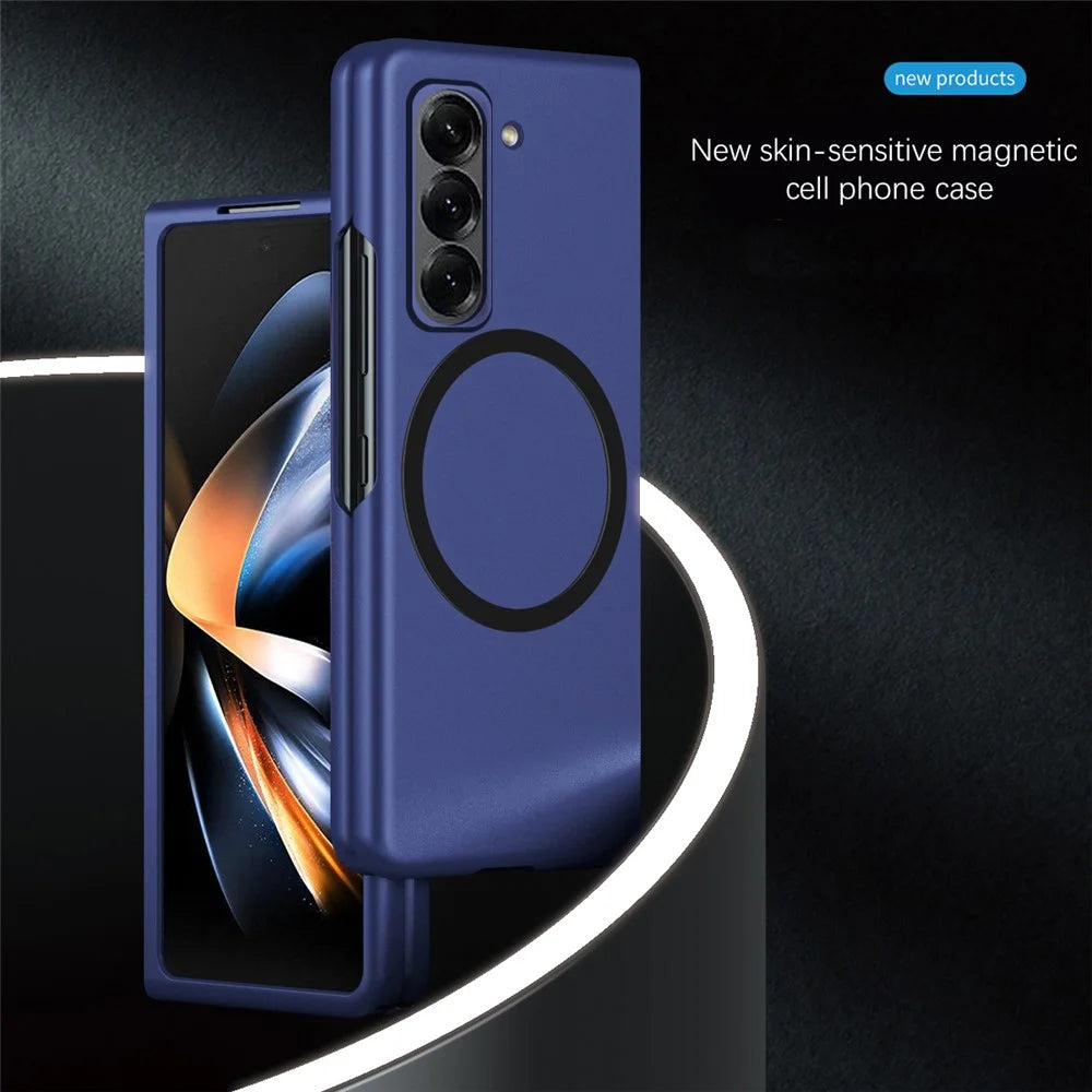 Matte PC Phone Case for Samsung Galaxy Z Fold Special Skin Touch Back Cover - Sapphire - 2