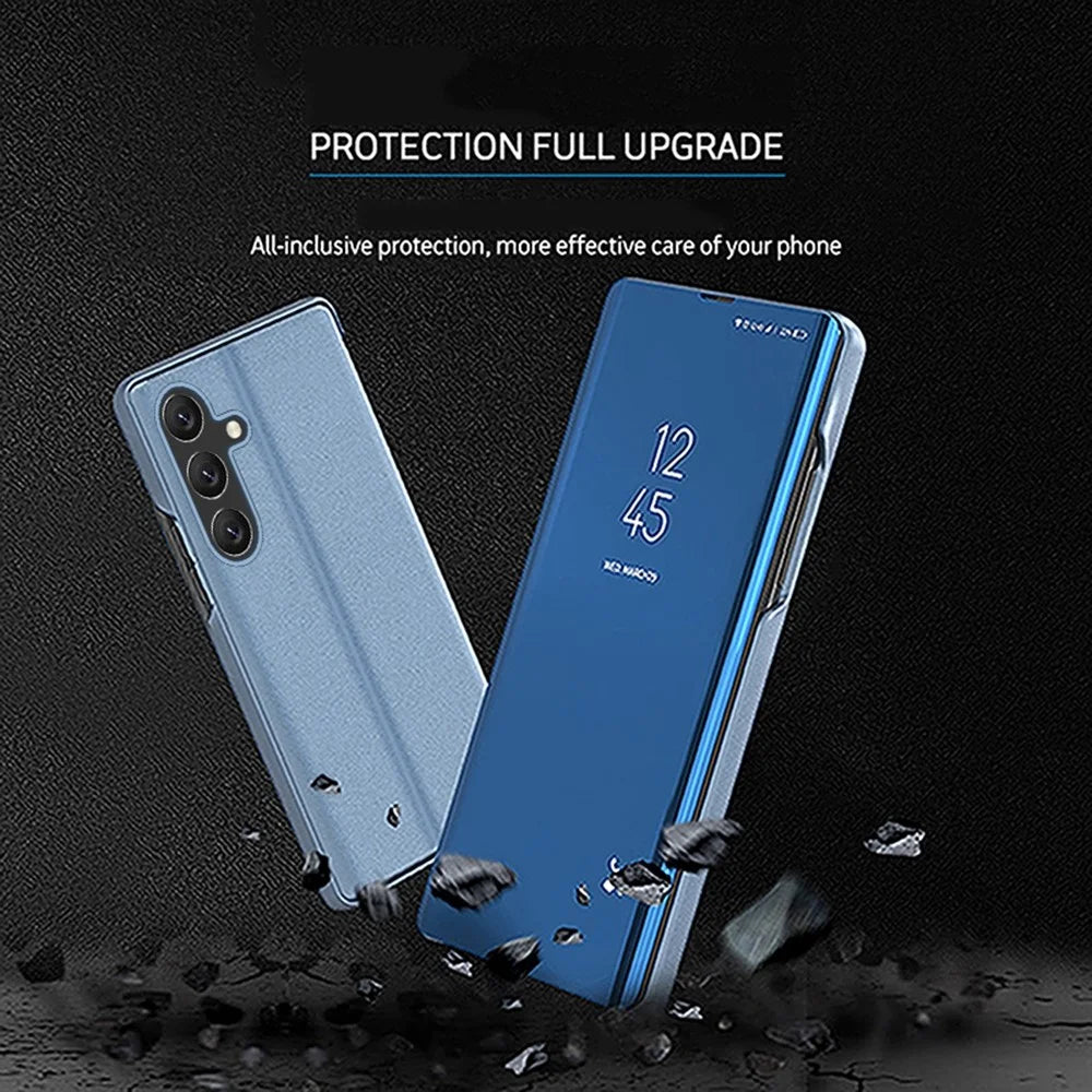 For Samsung Galaxy A26 5G Flip Leather Cover with Stand Full Body Protective Phone Case - Blue - 7