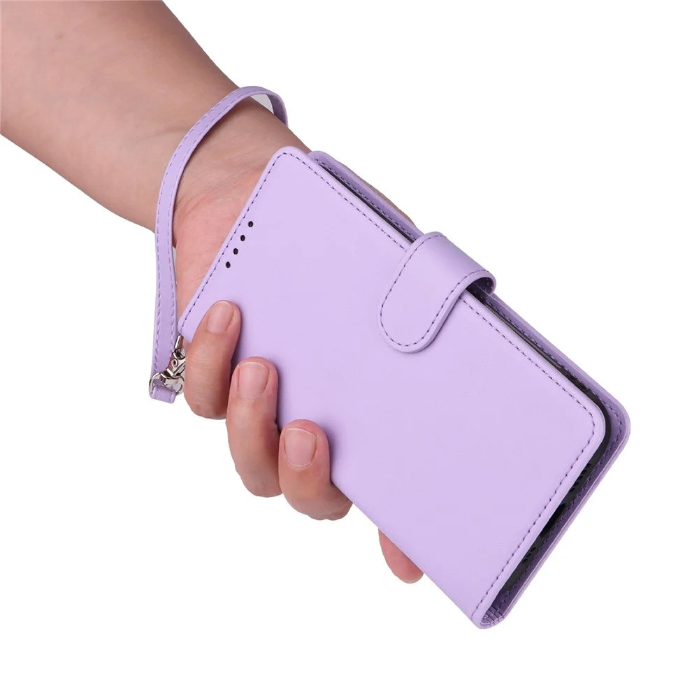 For Samsung Galaxy A56 5G Magnetic Case BETOPNICE Detachable PU Leather Phone Cover with Strap - Purple - 7