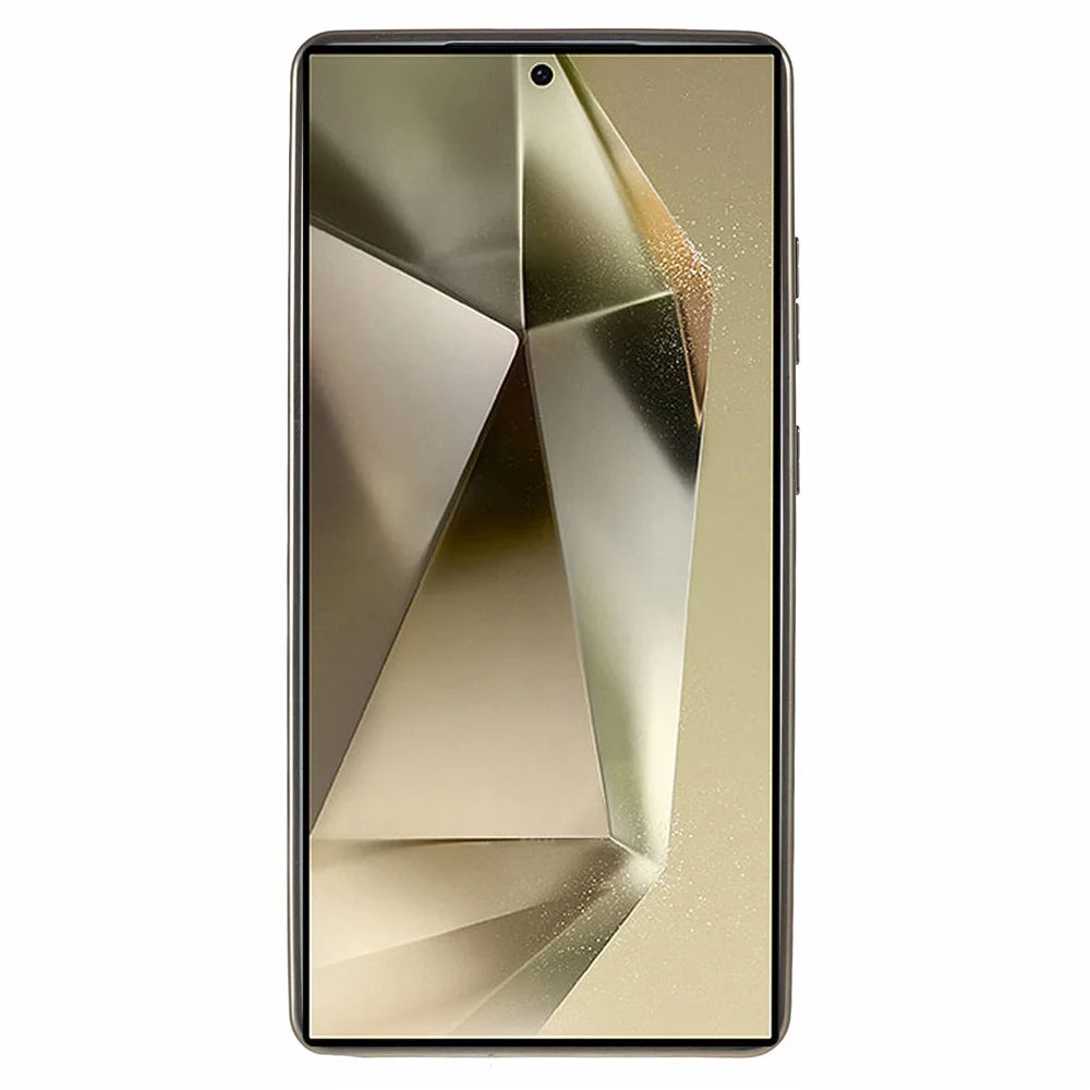 KIGC For Samsung Galaxy S25 Ultra Case PC + TPU + PU Electroplating Phone Cover - Titanium Gold - 2