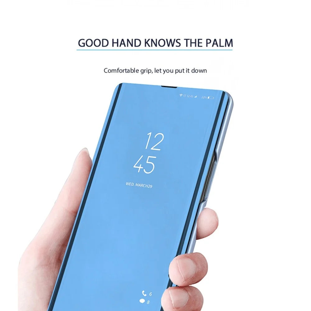 For Samsung Galaxy A56 5G Flip Leather Cover with Stand Full Body Protective Phone Case - Blue - 4