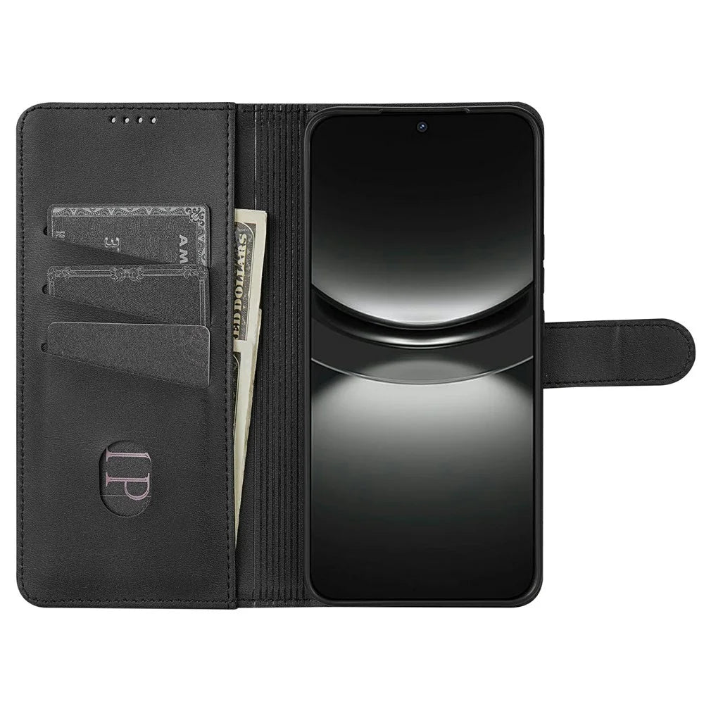 AZNS For Samsung Galaxy A16 4G / 5G Case PU Leather Wallet Phone Cover - Black - 2