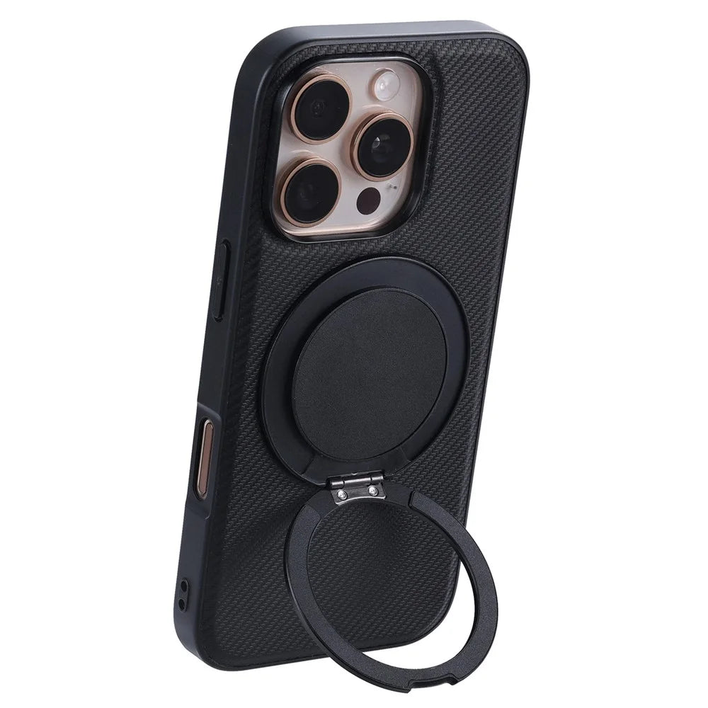VILI TCY Series for iPhone 16 Pro Max Magnetic Phone Case Ring Kickstand PC TPU Back Cover - 2