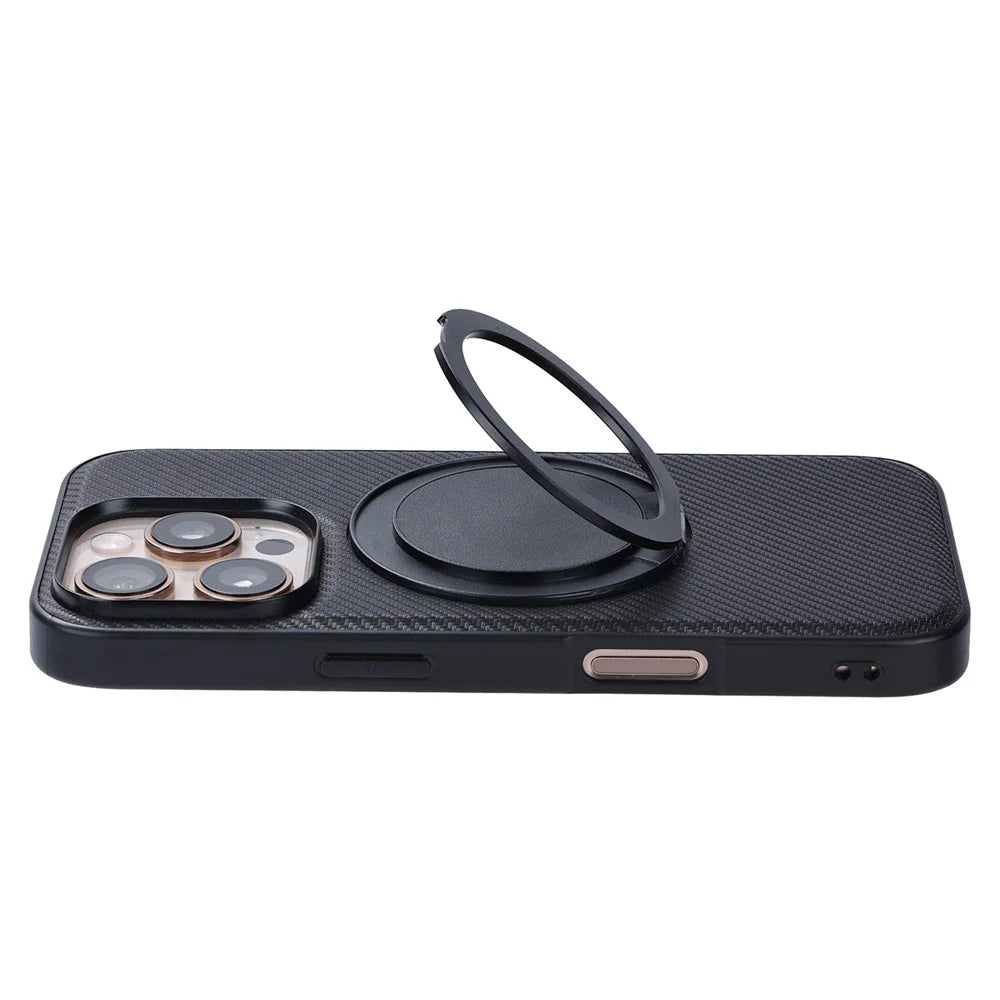 VILI TCY Series for iPhone 16 Pro Magnetic Phone Case Ring Kickstand PC TPU Back Cover - 4