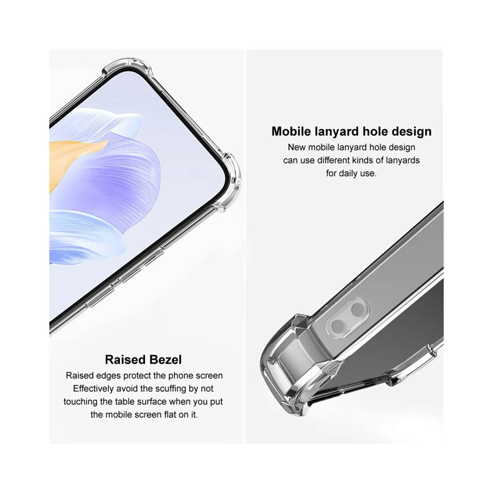 IMAK UX-4 Series For Samsung Galaxy A35 5G Case Straight Frame Four Corner Shockproof Clear TPU Cover - 4