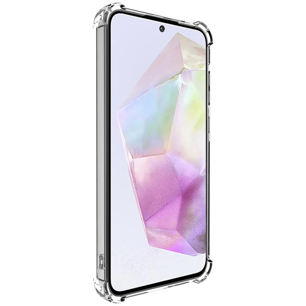 IMAK UX-4 Series For Samsung Galaxy A55 5G Case Straight Frame Four Corner Shockproof Clear TPU Cover - 5