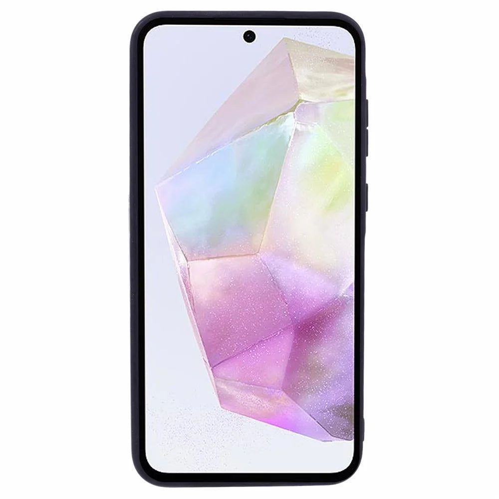X-LEVEL Bojue-3 Series For Samsung Galaxy S25+ Case Leather Coated PC+TPU Phone Back Cover - Black - 2
