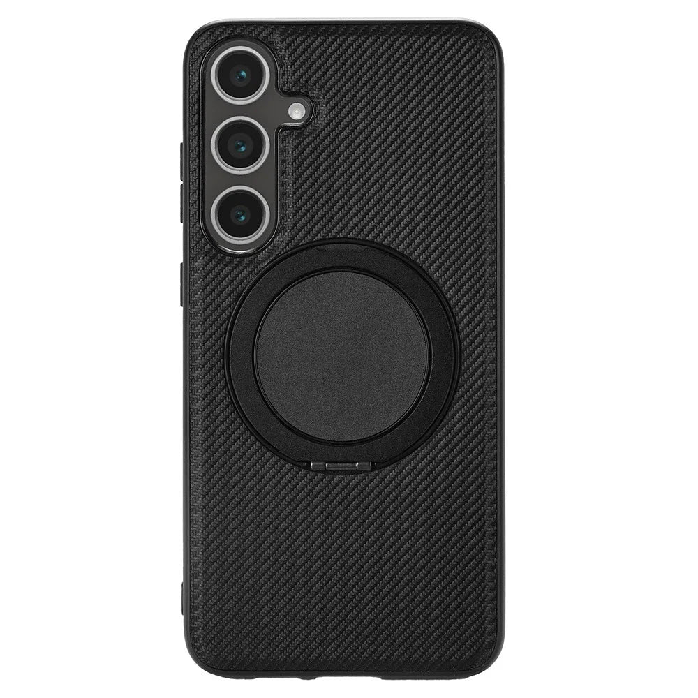 VILI TCY Series for Samsung Galaxy S24 FE Magnetic Phone Case Ring Kickstand PC TPU Back Cover - 2