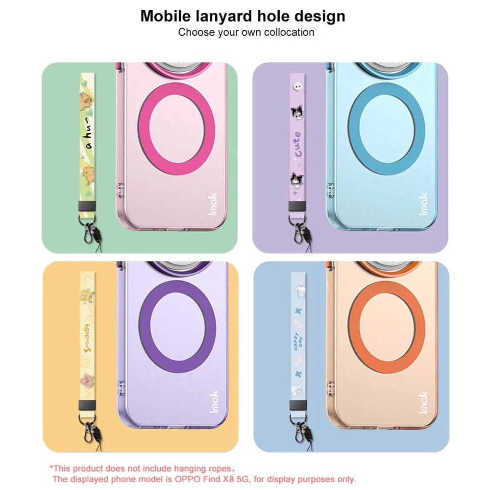IMAK For Google Pixel 9 Pro XL Magnetic Case Candy Color Anti Drop TPU + PET Back Cover - Black - 6