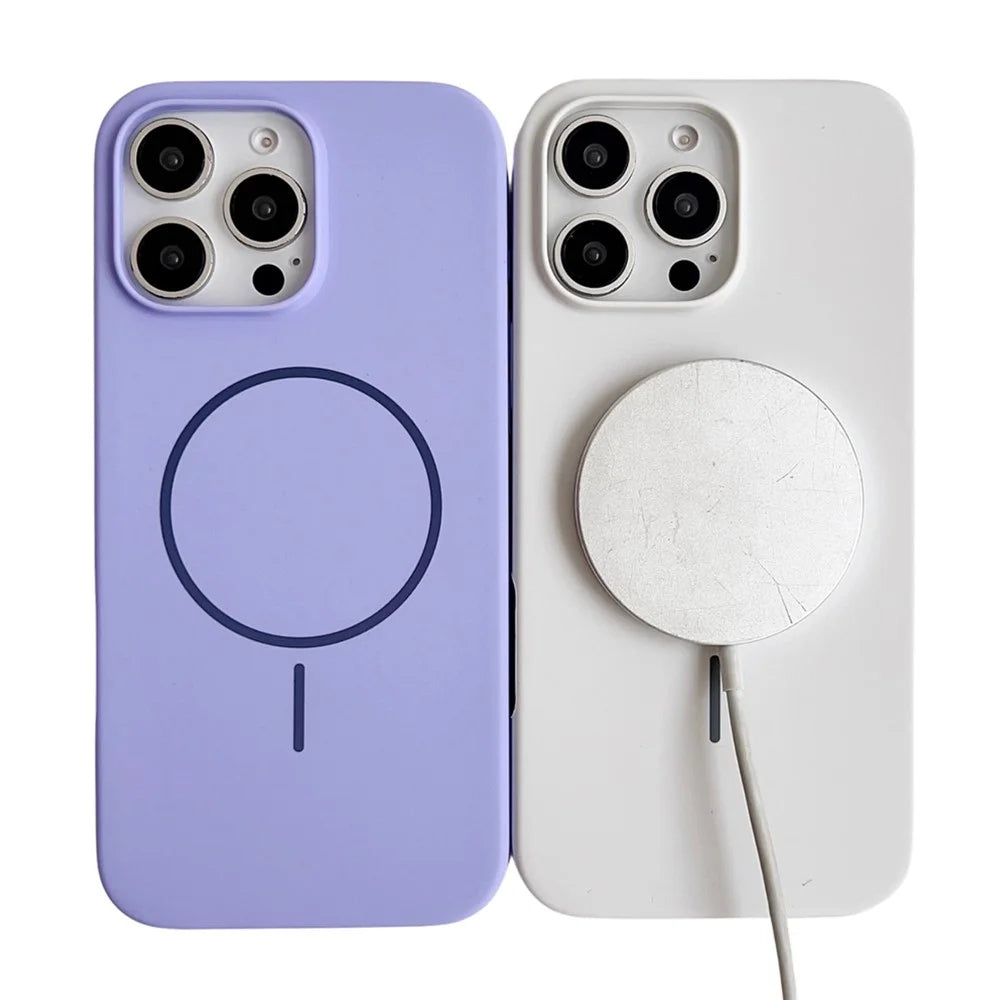 For iPhone 16 Pro Max Case Compatible with MagSafe Silicone Phone Back Cover - Light Pink - 2