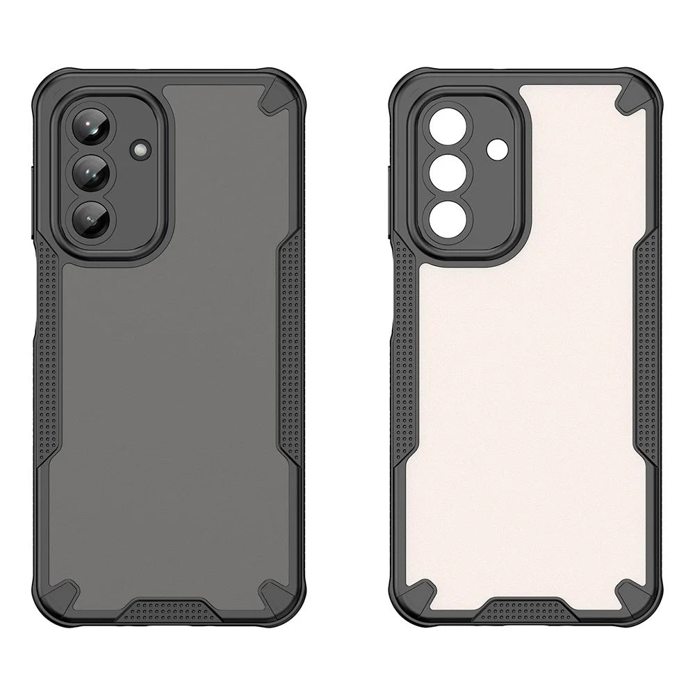 For Samsung Galaxy A26 5G Case Hybrid Frosted Phone Back Cover - Black - 2
