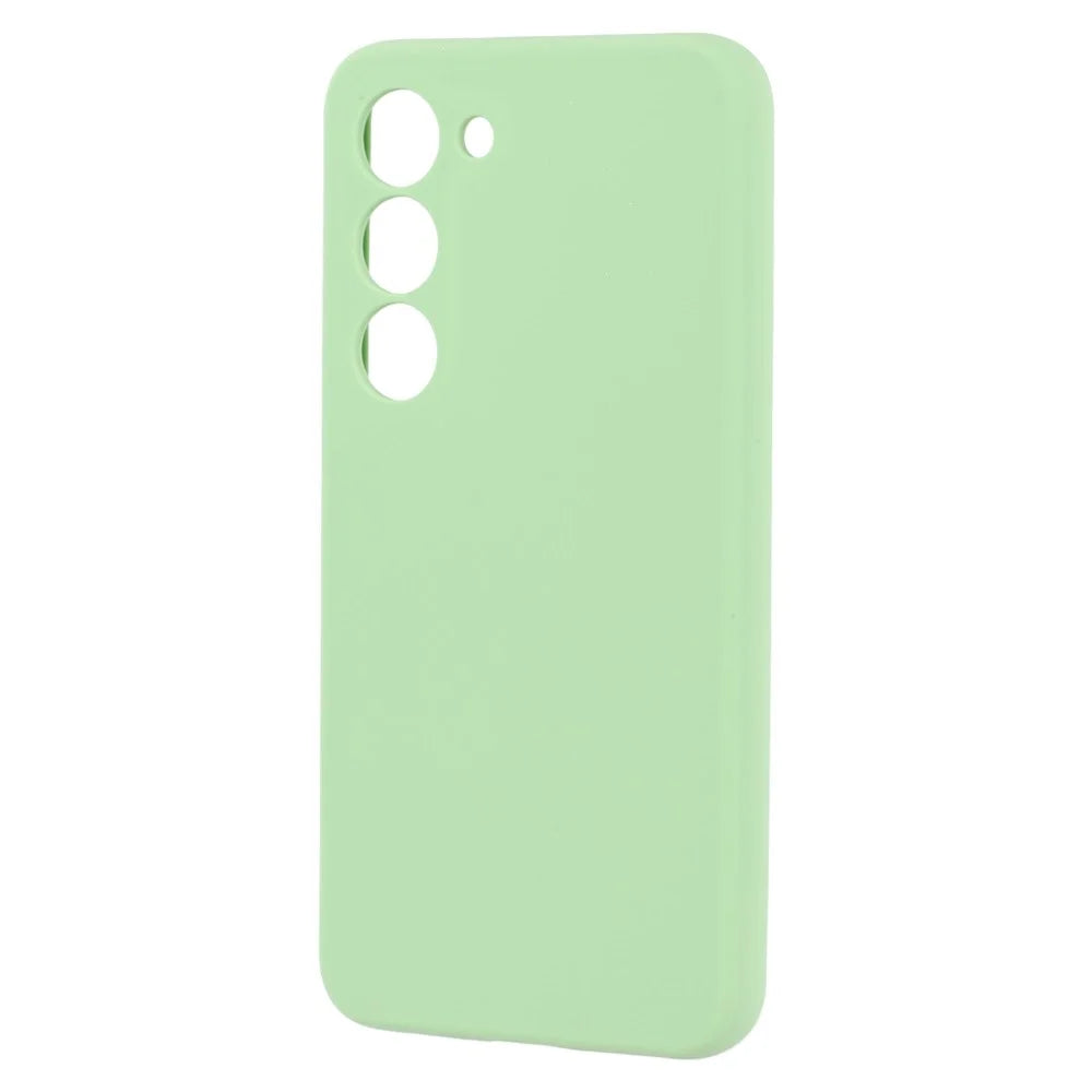 For Samsung Galaxy S23+ Cell Phone Case Liquid Silicone Dropproof Cover - Green - 4