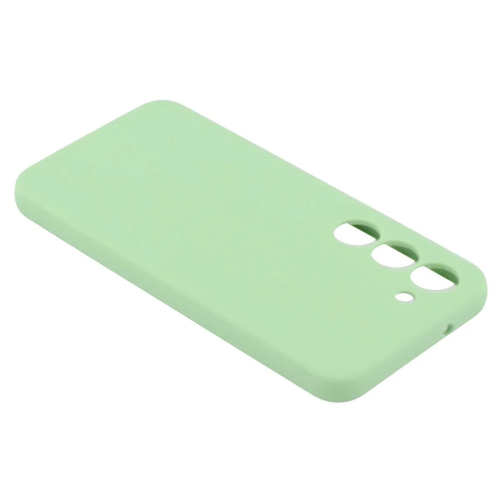 For Samsung Galaxy S23+ Cell Phone Case Liquid Silicone Dropproof Cover - Green - 7