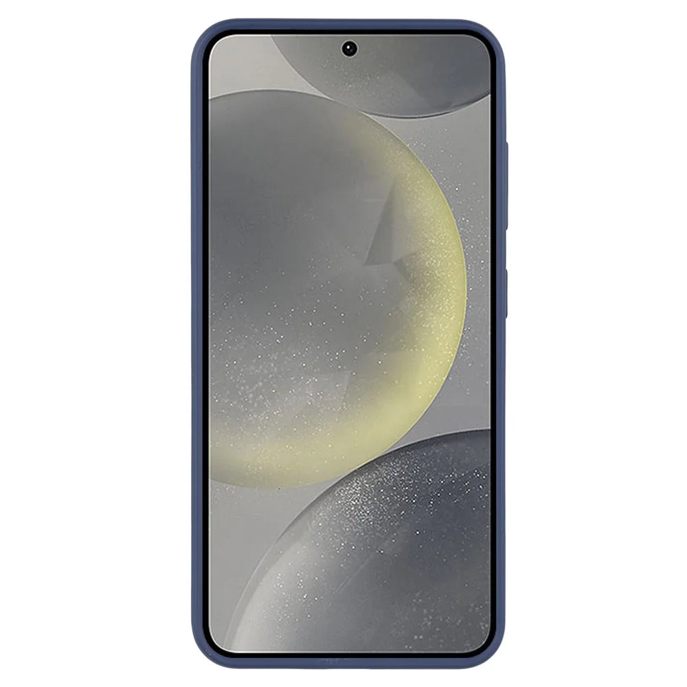 For Samsung Galaxy S25 Magnetic Case Rotary Ring Kickstand TPU + PC Phone Cover - Sapphire - 2