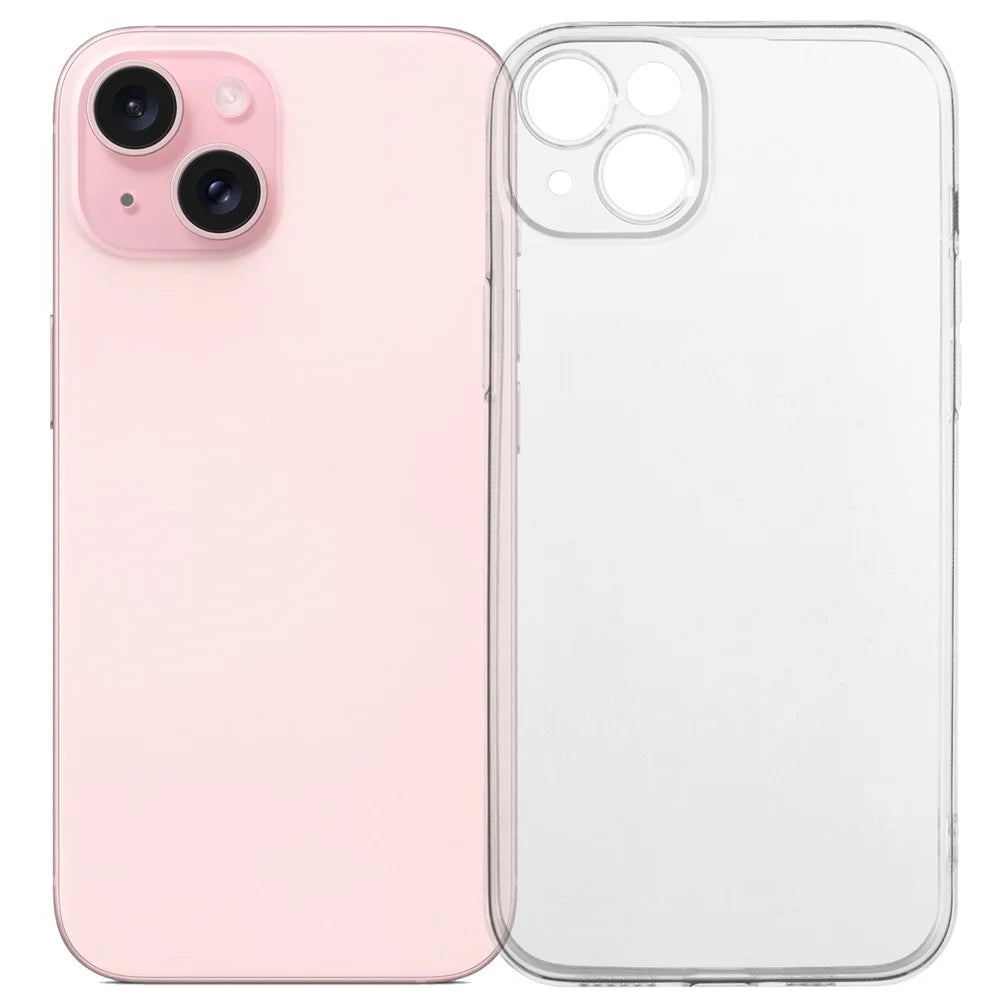 UNITHIN For iPhone 15 Case Ultra Thin 0.7mm Clear TPU Anti Drop Phone Cover Precise Cutouts - 1