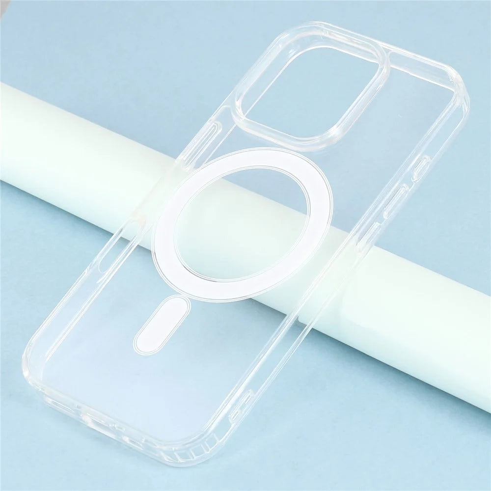 For iPhone 16 Pro Case Compatible with MagSafe TPU + Acrylic Clear Phone Cover - 2