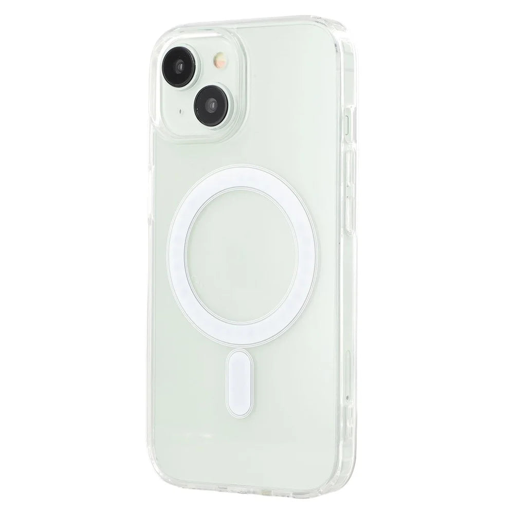 For iPhone 15 Plus / 14 Plus Case Compatible with MagSafe TPU + Acrylic Clear Phone Cover - 3