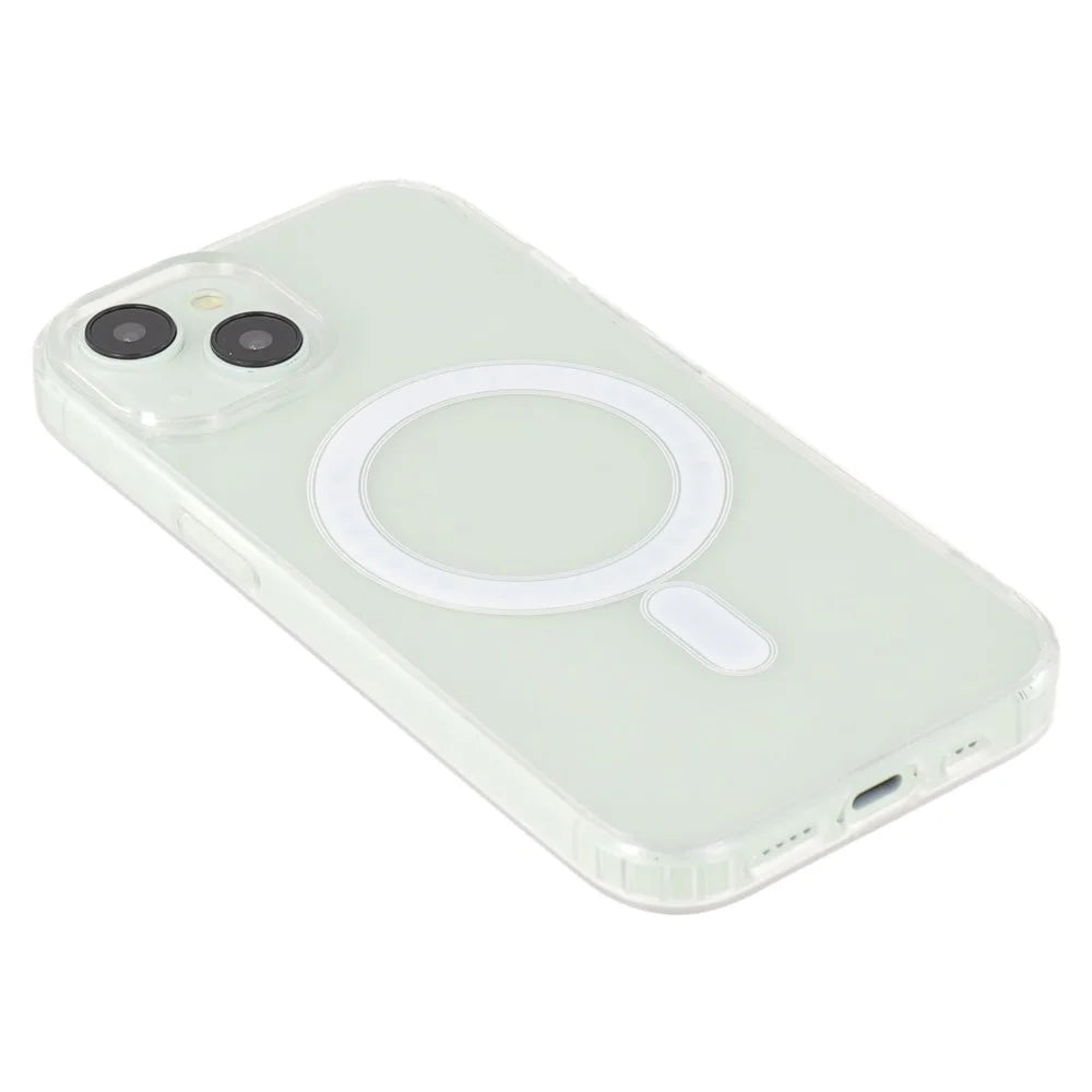 For iPhone 15 Plus / 14 Plus Case Compatible with MagSafe TPU + Acrylic Clear Phone Cover - 5