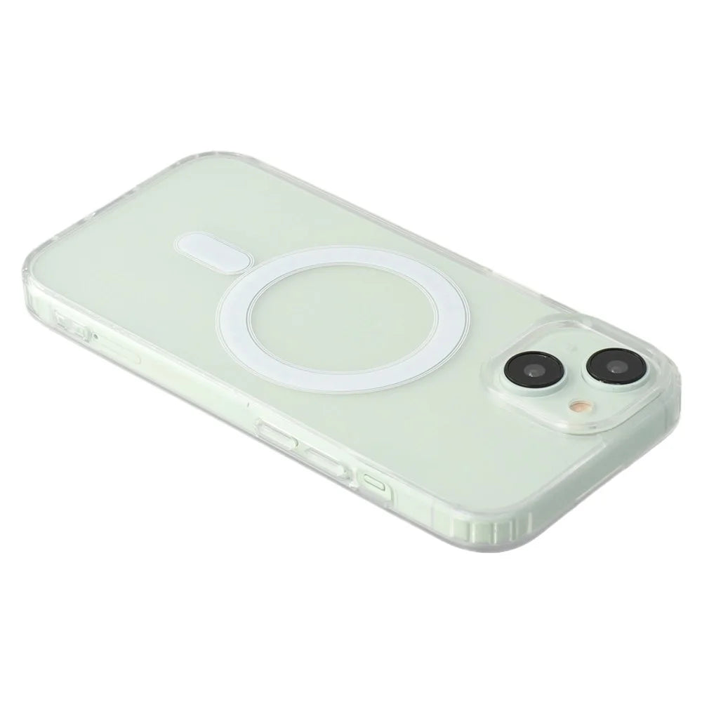 For iPhone 15 Plus / 14 Plus Case Compatible with MagSafe TPU + Acrylic Clear Phone Cover - 6