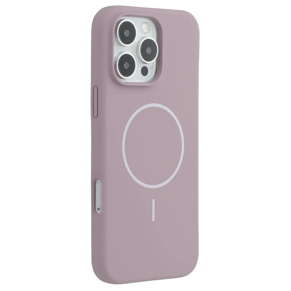 X-LEVEL For iPhone 16 Pro Case Compatible with MagSafe Liquid Silicone Phone Back Cover Skin Touch - Purple - 1