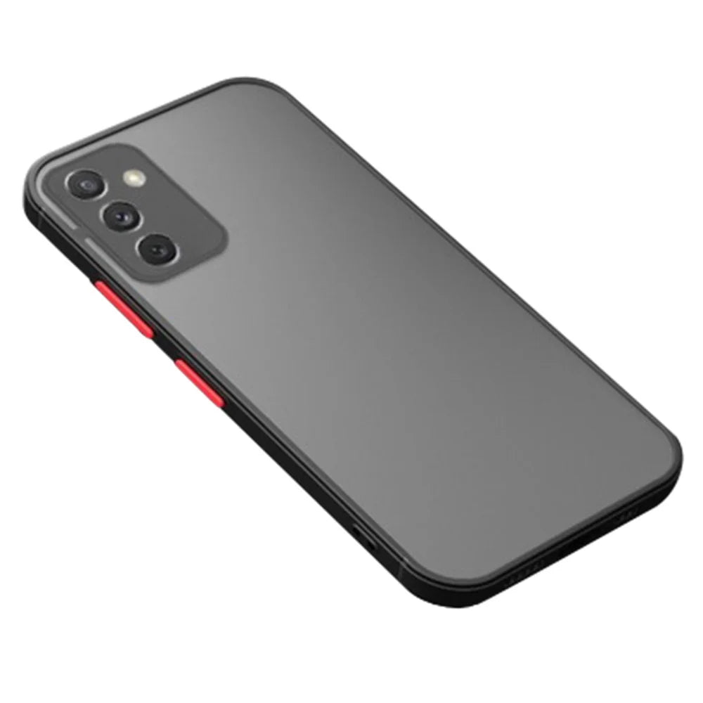 For Samsung Galaxy A26 5G Case TPU + PC Matte Anti Drop Phone Back Cover - Black - 1