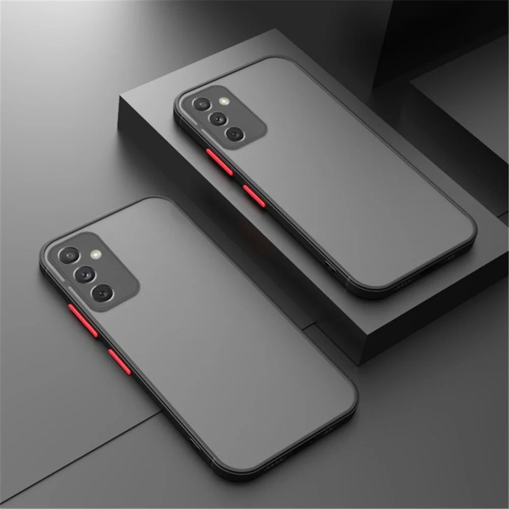 For Samsung Galaxy S24 FE Case TPU + PC Matte Anti Drop Phone Back Cover - Black - 4