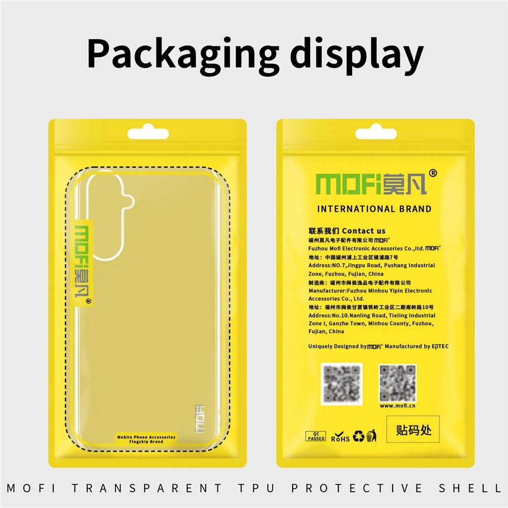 MOFI For Samsung Galaxy A36 5G Clear Phone Case  Ultra-Thin TPU Phone Back Cover - Transparent - 3