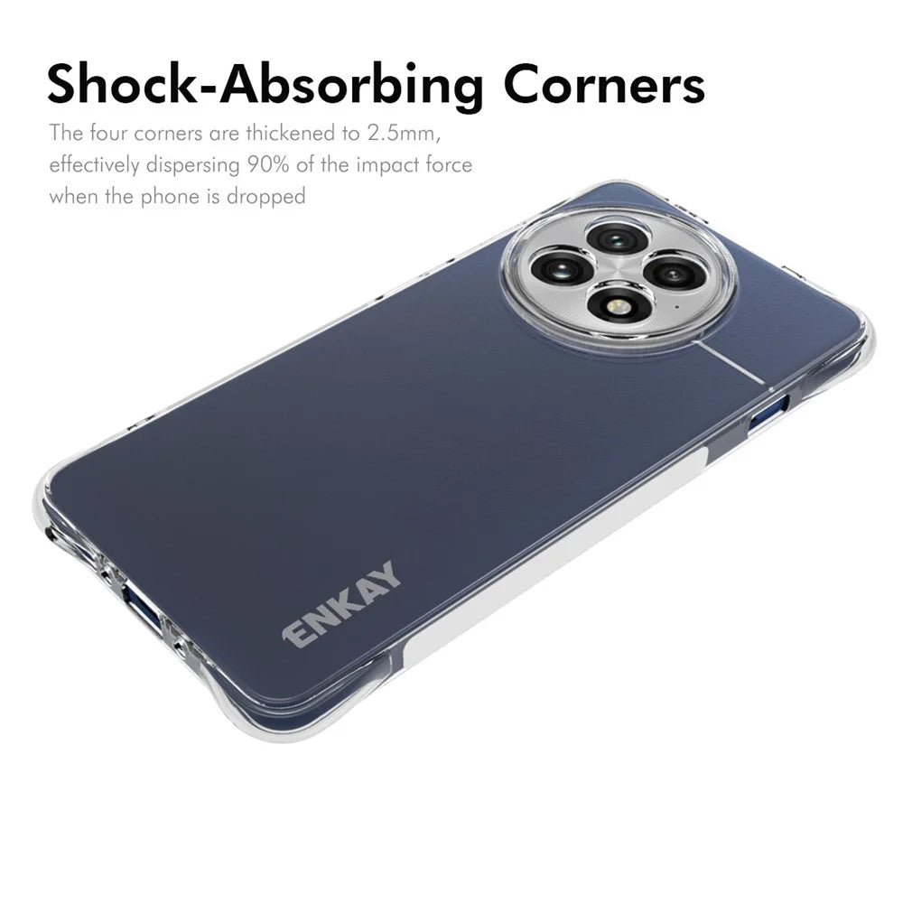 ENKAY HAT PRINCE For OnePlus Ace 5 Pro 5G / OnePlus Ace 5 5G Clear Phone Case   Shockproof Anti-slip TPU Cover - Transparent - 2